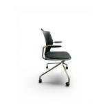 MultiGeneration by Knoll Hybrid Base Chair - Fixed Arms