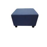 Herman Miller Swoop Ottoman (dark blue) 2ft × 2ft with a height of 16"
