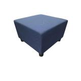 Herman Miller Swoop Ottoman (dark blue) 2ft × 2ft with a height of 16"