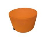 Steelcase alight lounge Ottoman (orange)2ft diameter with a height of 16"