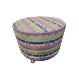 Steelcase Coalesse Round Ottoman that measures 24" in diameter / 19" tall