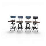 Adjustable Industrial Style Drafting Stools