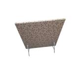 Set of 2 red Steelcase privacy benches. 48"x30"x47", 28" high without privacy back.