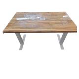 Brand New Butcher Block Top Knoll Power Sit Stand Desk Retails for $2788