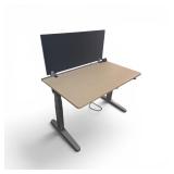 Steelcase Power Sit Stand Desk with Privacy Divider & Power Pack Retails for $2477