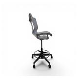 Herman Miller Cosm Drafting stool featuring a sleek, armless design with a breathable mesh back and seat