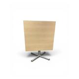 Square Folding Tabe With Wood-Grain Laminate Top  Dimensions: 36" x 36" x 29’