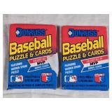 Lot of 2 Unopened Baseball Card Packs - 1989 Donruss Puzzle & Cards - Griffey Rookie Chase Packs with PSA 10