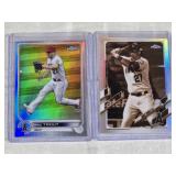Lot of 2 Mike Trout Topps Chrome Refractors