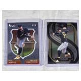 Lot of 2 Paul Skenes Baseball Cards: Panini Select 2025 Cards with Premier Level and Select Certified Features