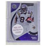 Randy Moss 2022 Panini Elements Steel Card #39 and Numbered 155/199 - Minnesota Vikings Football Card