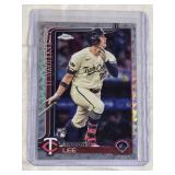 Brooks Lee Rookie 2023 Topps Chrome Logoman Refractor  #234 - Minnesota Twins Baseball Card