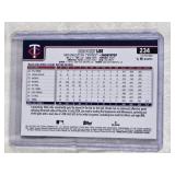 Brooks Lee Rookie 2023 Topps Chrome Logoman Refractor  #234 - Minnesota Twins Baseball Card
