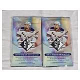 Lot of 2 Unopened Packs of Upper Deck 2020-21 SP Hockey