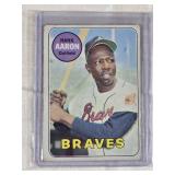 Hank Aaron 1969 Topps #100 - Atlanta Braves Vintage Baseball Card