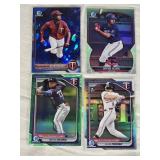Lot of 12 Minnesota Twins Bowman Chrome Cards featuring Bryan Acuna, Riley Quick, and others and 1 Mickey Casper Topps RC