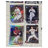 Lot of 12 Minnesota Twins Bowman Chrome Cards featuring Bryan Acuna, Riley Quick, and others and 1 Mickey Casper Topps RC