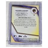 Jackson Chourio 2025 Bowmanâs Best Laser SP #10 and Numbered 79/350 - Milwaukee Brewers Baseball Card