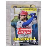 Unopened Hanger Box of 2020 Topps Baseball Cards with 67 Cards Pack including Exclusive Royal Blue Base Card Parallels