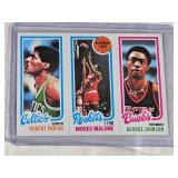 Robert Parish, Moses Malone, George Johnson 1980 Topps #148-103-97 - Celtics, Rockets, Bucks Vintage Basketball Card