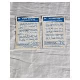 Lot of 6 Vintage 1977 Topps CLOTH Baseball Cards Featuring Robin Yount, Joe Morgan, and Steve Carlton