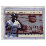 Ken Griffey Jr. 1995 Ultra Award Winner Top Glove Insert #6 of 25 - Seattle Mariners Baseball Card