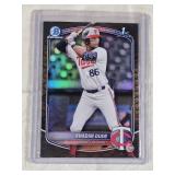 Khadim Diaw Rookie 2025 1st Bowman Chrome RARE Snake Skin Refractor #BCP-77 - Minnesota Twins Baseball Card