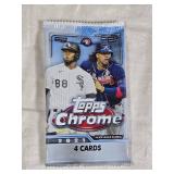Unopened Pack of 2021 Topps Chrome Baseball Card