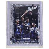 Minnesota Timberwolves featuring Anthony Edwards 2025 Topps Protect Home Court Silver Foil #287 - Minnesota Timberwolves Basketball Card