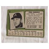 Lot of Vintage Hall of Famer and Stars Baseball Cards Featuring Players like Phil Niekro, Rollie Fingers, and Leaders