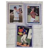 Lot of 3 Chipper Jones Rookie Cards