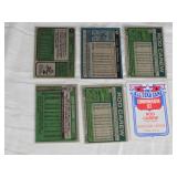 Lot of 6 Rod Carew Baseball Cards featuring Twins and Angels teams, including All-Star cards from various years and a 1983 All-Star Game Commemorative Set.