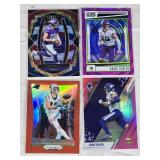 Lot of 4 Adam Thielen Football Cards Numbered and Refractors