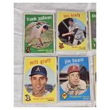 Lot of 10 Vintage 1959 Baseball Cards Featuring Frank Sullivan, Leo Kiely, and Others
