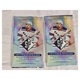Lot of 2 Unopened Packs of Upper Deck SP 2020-21 Set Hockey