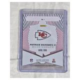Patrick Mahomes II 2024 Panini Illusions Abracadabra Acetate Insert #1 and Numbered 89/399 - Kansas City Chiefs Football Card