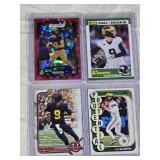 Lot of 4 J.J. McCarthy Rookie Cards - Includes Ruby Cracked Ice Prizm and Others