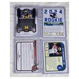 Lot of 4 J.J. McCarthy Rookie Cards - Includes Ruby Cracked Ice Prizm and Others