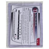 Payton Eeles Rookie 2025 1st Bowman Purple Numbered155/250 - Minnesota Twins Baseball Card