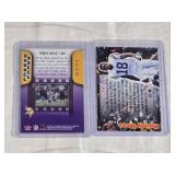 Lot of 2 Randy Moss Inserts "Caught in the Draft" and "Freeze Frame"