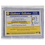 Xander Bogaerts 2019 Topps Heritage Clubhouse Collection Game Used Jersey Relic - Boston Red Sox Baseball Card