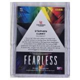 Stephen Curry 2024 Panini Prizm Draft Picks Fearless Insert #19 - Davidson Wildcats Basketball Card