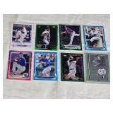 Lot of 8 Mixed Player Baseball Cards Numbered and Relics Featuring Sonny Gray, Brent Headrick, Jhoulis Chacin, Hunter Pence, Elvis Andrus, and Patrick Bailey