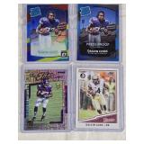 Lot of 4 Dalvin Cook Rookies with Refractors and Numbered Cards