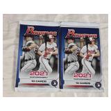 Lot of 2 Unopened Packs of Bowman 2021 Major League Baseball