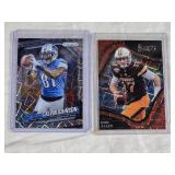 Lot of 2 Lazer Prizm Football Cards Featuring Josh Allen and Calvin Johnson