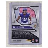 Dallas Turner Rookie 2024 Panini Prizm Orange Laser Parallel #324 - Minnesota Vikings Football Card