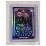LeBron James 2024-25 Panini Donruss Optic Silver Holo Prizm Insert #1 - Los Angeles Lakers Basketball Card
