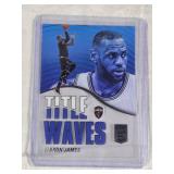 LeBron James 2021-22 Panini Donruss Elite Title Waves Acetate Insert #11 - Cleveland Cavaliers Basketball Card