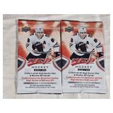 Lot of 2 Unopened Packs of 2021-22 Upper Deck MVP Hockey